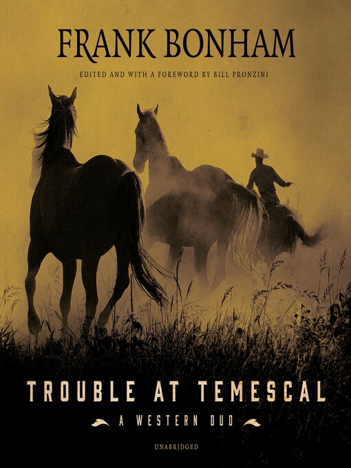 Title details for Trouble at Temescal by Frank Bonham - Wait list
